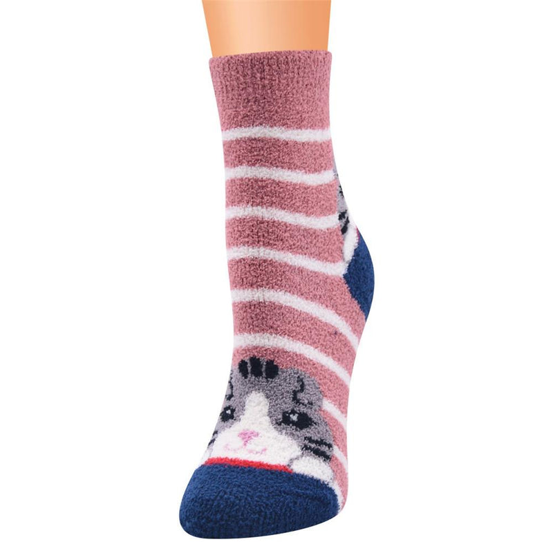 Women 10-Pairs Cat Striped Color Block Socks Sets Accessories Wholesale - PrettyKid