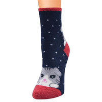Women 10-Pairs Cat Striped Color Block Socks Sets Accessories Wholesale - PrettyKid