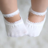 Baby Girls 10-Pairs Lace Solid Socks Sets Baby Accessories Wholesale - PrettyKid