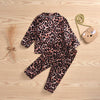 2-piece Leopard Pajamas Sets for Toddler Girl - PrettyKid