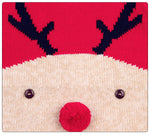 Baby Boys Girls Solid Color Cartoon Christmas Deer Onesie Crawling Clothes - PrettyKid