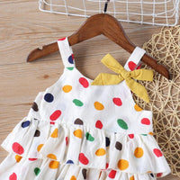 2-piece Polka Dot Sling Top & Pants for Toddler Girl - PrettyKid