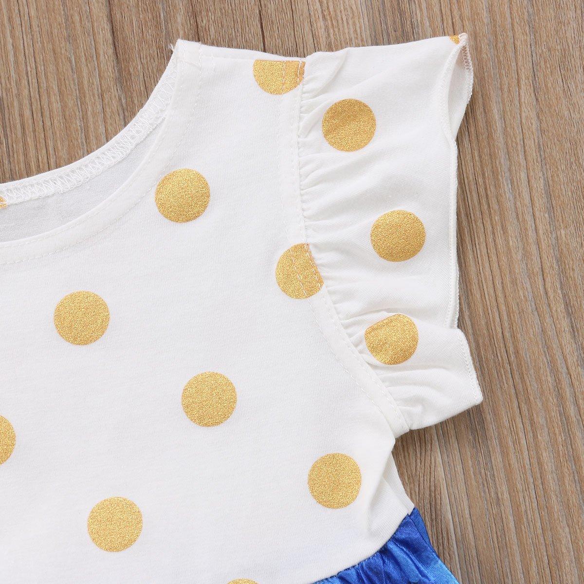 Toddler Girls Polka Dot And Ice Cream Cartoon Print Dress - PrettyKid