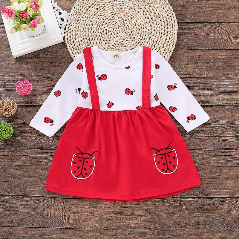 Toddler Girls Coccinella Septempunctata Dress - PrettyKid