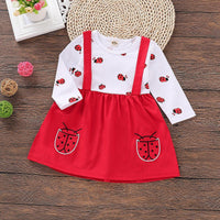 Toddler Girls Coccinella Septempunctata Dress - PrettyKid