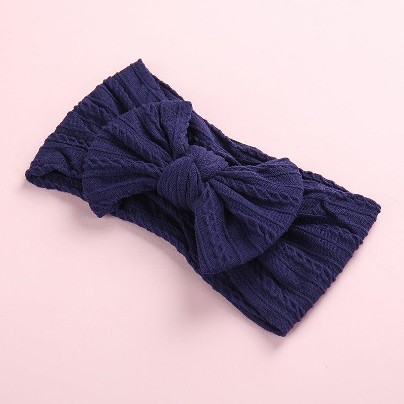 Baby Butterfly Hair Band Soft Jacquard Nylon Girls Wide Scarf Kids Designer Wholesale - PrettyKid