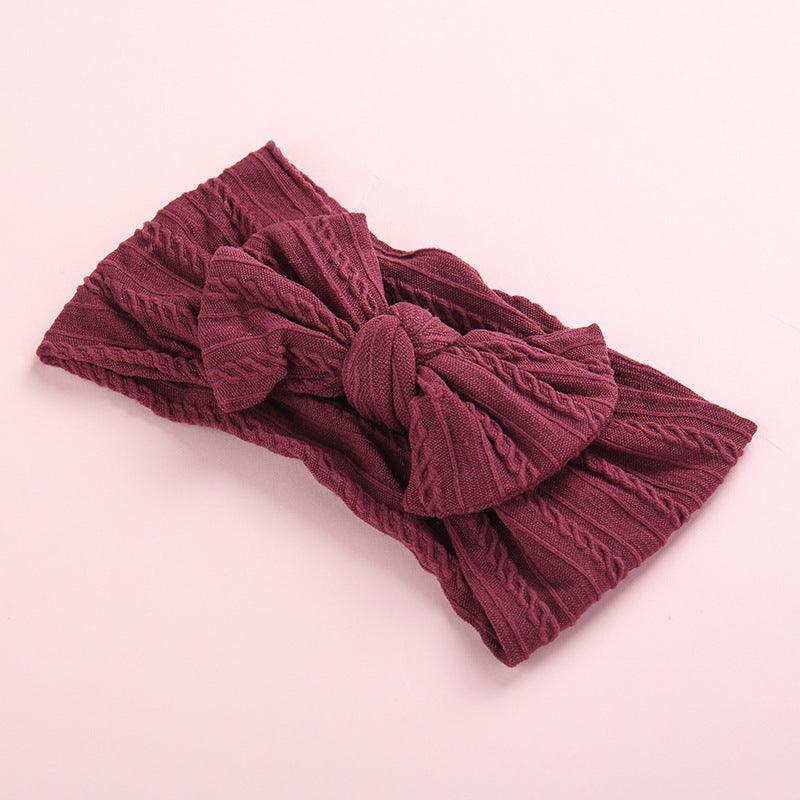 Baby Butterfly Hair Band Soft Jacquard Nylon Girls Wide Scarf Kids Designer Wholesale - PrettyKid