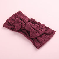 Baby Butterfly Hair Band Soft Jacquard Nylon Girls Wide Scarf Kids Designer Wholesale - PrettyKid