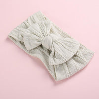 Baby Butterfly Hair Band Soft Jacquard Nylon Girls Wide Scarf Kids Designer Wholesale - PrettyKid