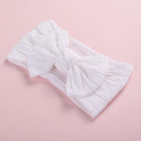 Baby Butterfly Hair Band Soft Jacquard Nylon Girls Wide Scarf Kids Designer Wholesale - PrettyKid