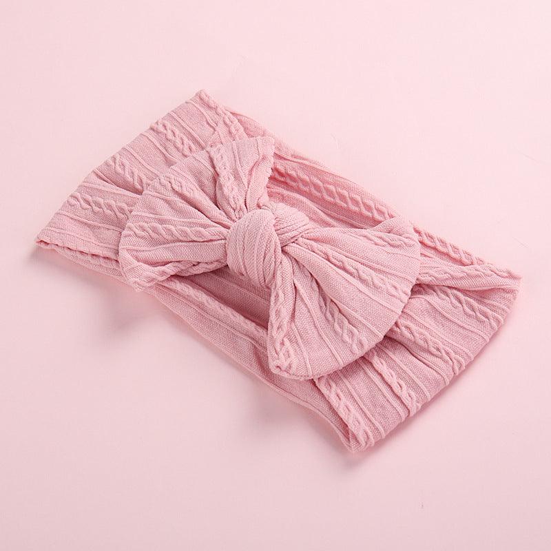 Baby Butterfly Hair Band Soft Jacquard Nylon Girls Wide Scarf Kids Designer Wholesale - PrettyKid