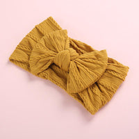 Baby Butterfly Hair Band Soft Jacquard Nylon Girls Wide Scarf Kids Designer Wholesale - PrettyKid