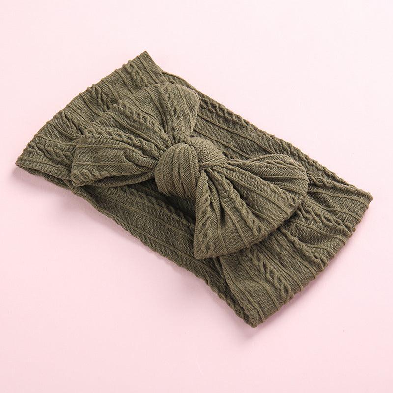 Baby Butterfly Hair Band Soft Jacquard Nylon Girls Wide Scarf Kids Designer Wholesale - PrettyKid