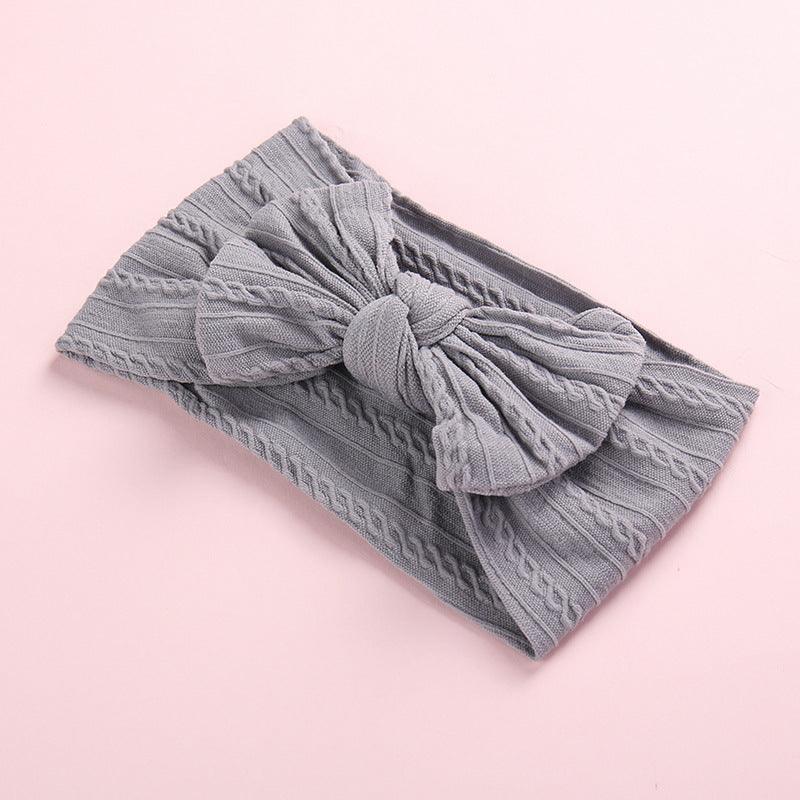 Baby Butterfly Hair Band Soft Jacquard Nylon Girls Wide Scarf Kids Designer Wholesale - PrettyKid