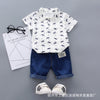 Baby Clothes Children's T-shirt Korean Version Crown Short-sleeve Boy Suit Summer