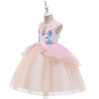 Children Girl's Unicorn Dress Children's Clothes Wholesale Suppliers - PrettyKid