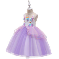 Children Girl's Unicorn Dress Children's Clothes Wholesale Suppliers - PrettyKid