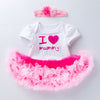 Mother's Day Baby Clothes 0-2 Years Old Baby Child Skirt Soft Yarn Harness Skirt Headdress Two-piece Set - PrettyKid