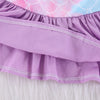Toddler Kids Girl Mermaid Scale Print Dress Swimsuit Shorts Set - PrettyKid