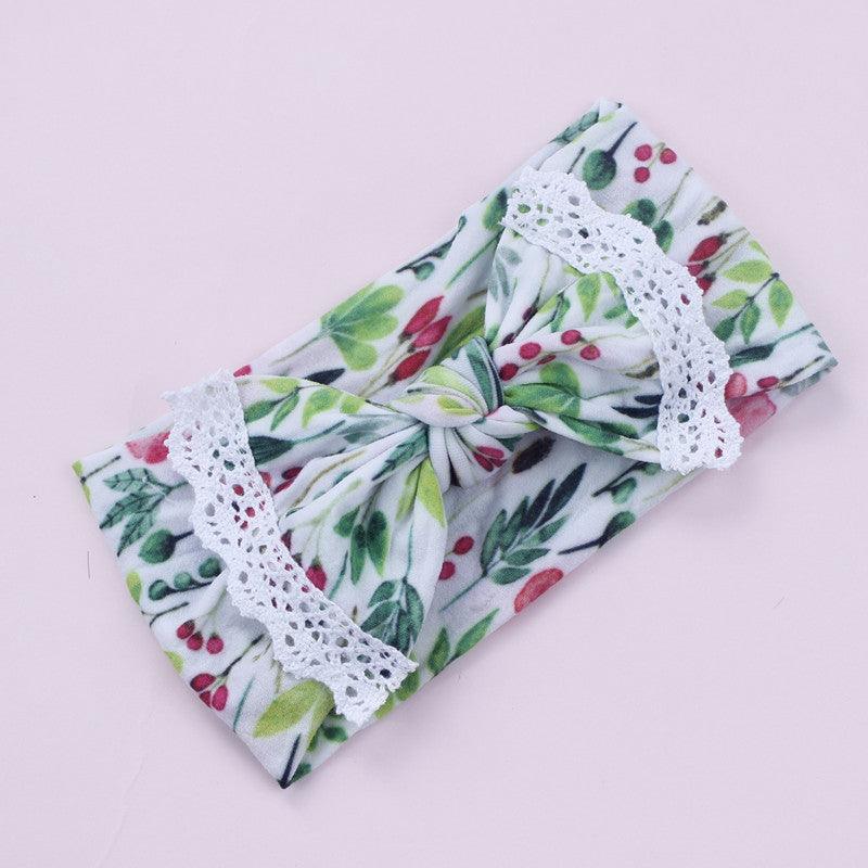 Children‘s Lace Cartoon Printed Wide Nylon Hair Accessories Cheap Childrens Clothes Wholesale - PrettyKid