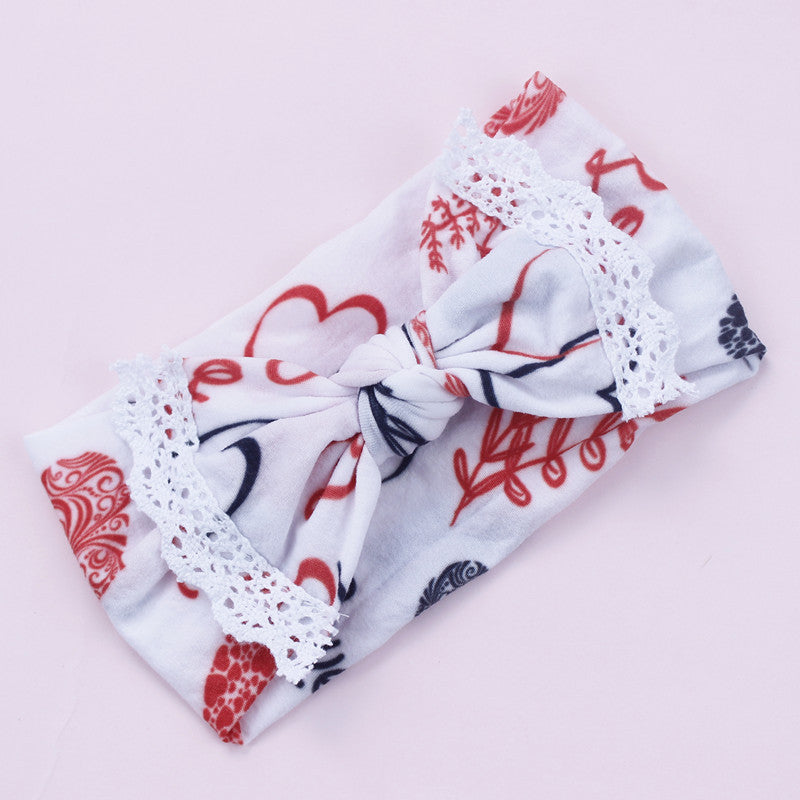 Children‘s Lace Cartoon Printed Wide Nylon Hair Accessories Cheap Childrens Clothes Wholesale - PrettyKid