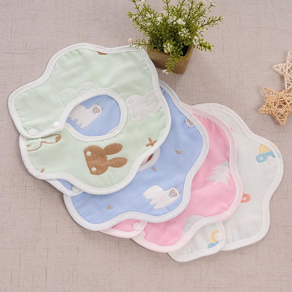 10PCS Baby Six Layers Of Rotating Petals Bibs Baby Accessories Wholesale - PrettyKid