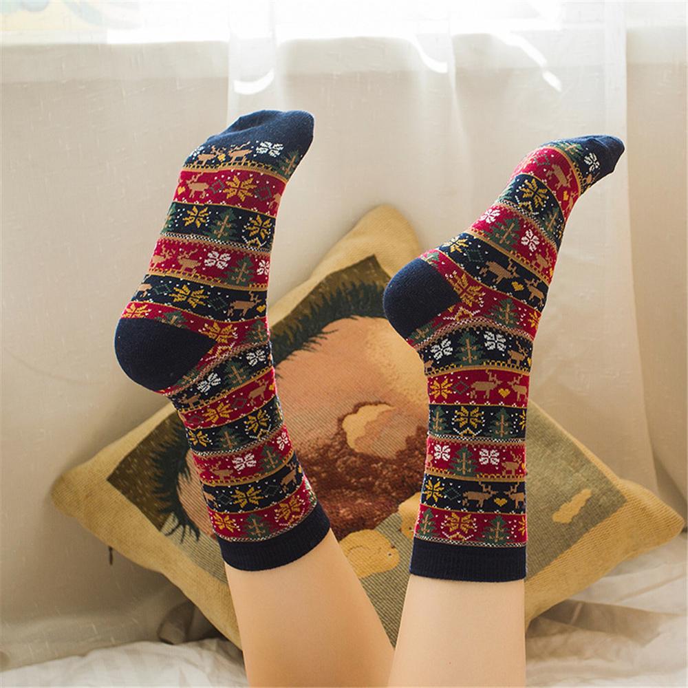 Women 10 Pairs Christmas Vintage Socks Sets Accessories Wholesale - PrettyKid