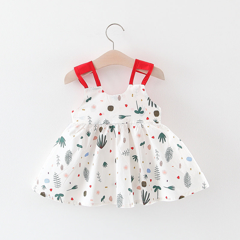 Summer Girls' Suspender Dress Vest Princess Skirt Baby Skirt