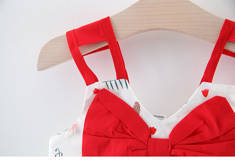 Summer Girls' Suspender Dress Vest Princess Skirt Baby Skirt