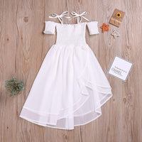 Fashionable Chiffon Suspender Dress - PrettyKid