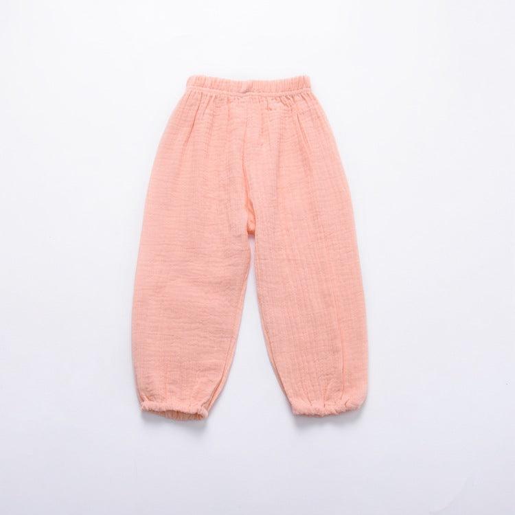 Boys' Girls' Cotton Retro Trousers Lantern Mosquito Proof Harlan Pants - PrettyKid