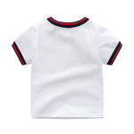 Baby Boys Girls Solid Cartoon Cat Sequin Short Sleeve T-Shirt Top - PrettyKid