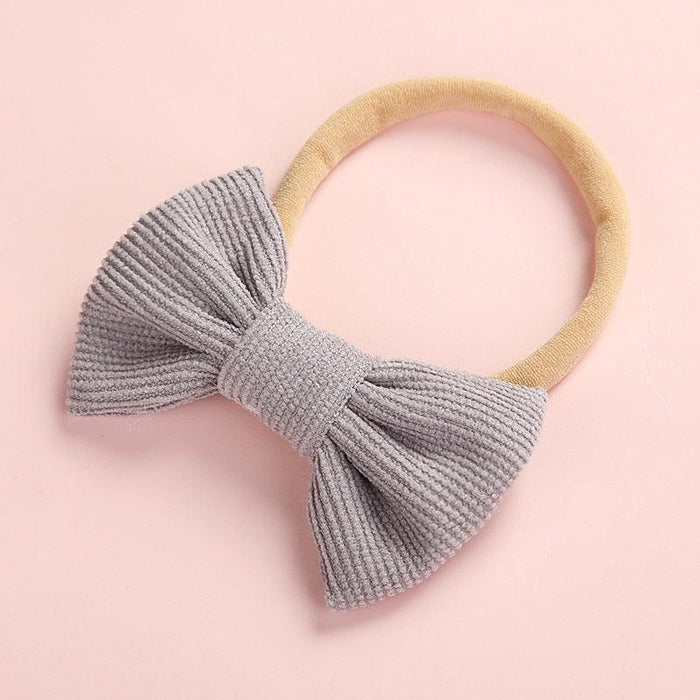 Toddler Kids Girls Corduroy Bow Baby Hair Circle Bulk Childrens Clothing Suppliers - PrettyKid