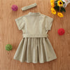 Girls' Dress 2023 Autumn Short Sleeve Princess Dress - PrettyKid