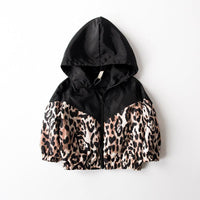 Toddler Kids Boys Solid Leopard Patch Hoodie - PrettyKid