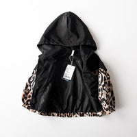 Toddler Kids Boys Solid Leopard Patch Hoodie - PrettyKid