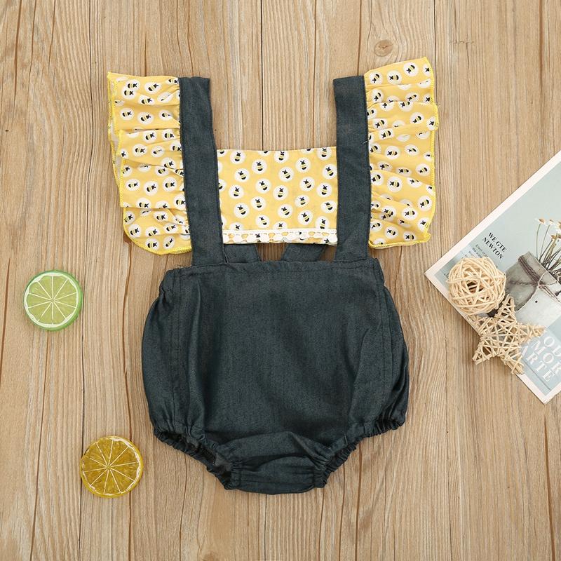 1 Piece Ruffle Bodysuit for Baby Wholesale children's clothing - PrettyKid