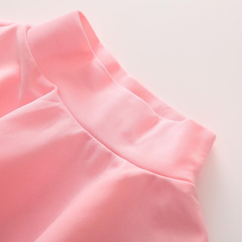 Toddler Girls Print Long Sleeve Top Solid A-Line Skirt & Headdress - PrettyKid