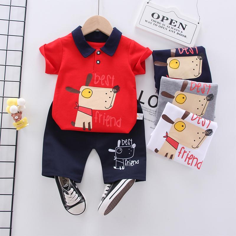 Toddler Boy Dog T-shirt & Shorts Wholesale Children's Clothing - PrettyKid