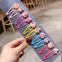 Five Pairs of Cute Hair Clip - PrettyKid