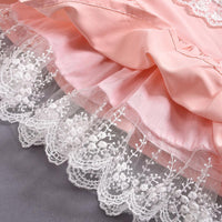 Toddler Kids girl flower pink princess dress lace lace dress - PrettyKid