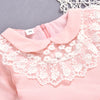 Toddler Kids girl flower pink princess dress lace lace dress - PrettyKid