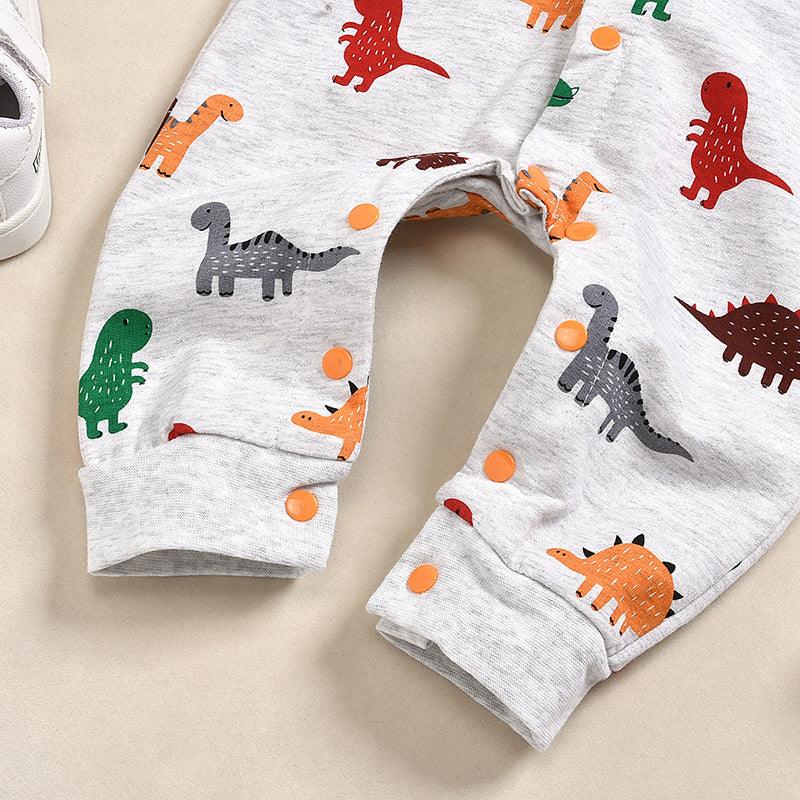 Dinosaur Print Jumpsuit for Baby Clothing Wholesale - PrettyKid