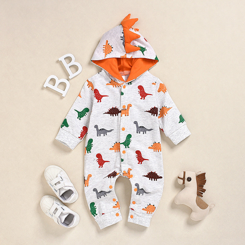 Dinosaur Print Jumpsuit for Baby Clothing Wholesale - PrettyKid