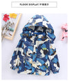 2022 Boys' Hooded Camouflage Printed Trench Coat - PrettyKid
