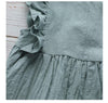 Girls Solid Color Cotton Linen Jumpsuit Children's Sleeveless Jumpsuit Cotton Linen Harness Children's Jumpsuit - PrettyKid