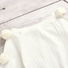 Toddler Kids Girls' Cotton Knitted Wool Ball Tops Broken Denim Pants Set - PrettyKid