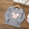 Toddler Kids Girls Solid Color Embroidered Long Sleeved Top Bottomed Shirt - PrettyKid