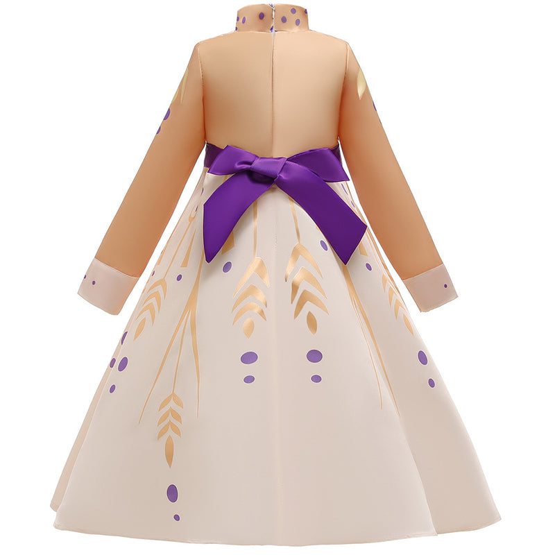 Children Girls Halloween Cosplay Frozen Princess Anna Wholesale Girls Dresses - PrettyKid