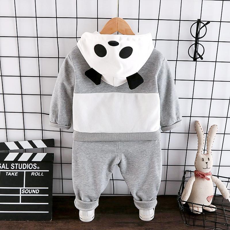 2-piece Panda Pattern Hoodie & Pants for Children Boy - PrettyKid